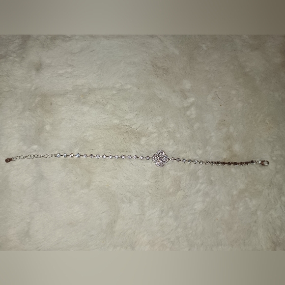 Stella Rose London Cubic Zirconia Fine Silver Plated Bracelet - Picture 4 of 5